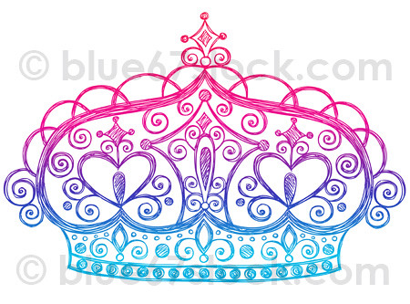 princess crown clipart. Sketchy Princess Tiara