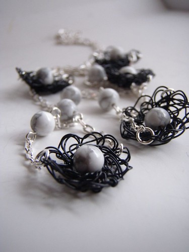 black and white daisy chain. black and white daisy chain black