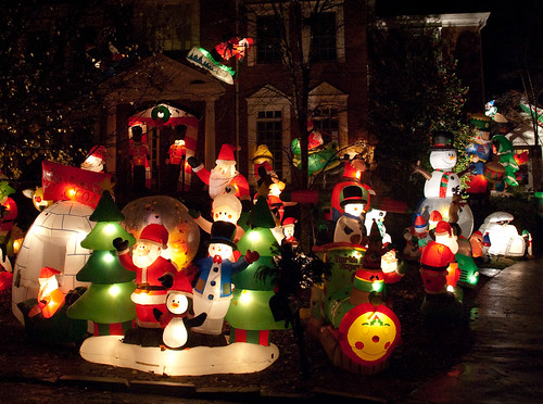Most Christmas Inflatables Ever