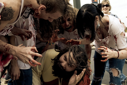 Zombies atacando a Jesús