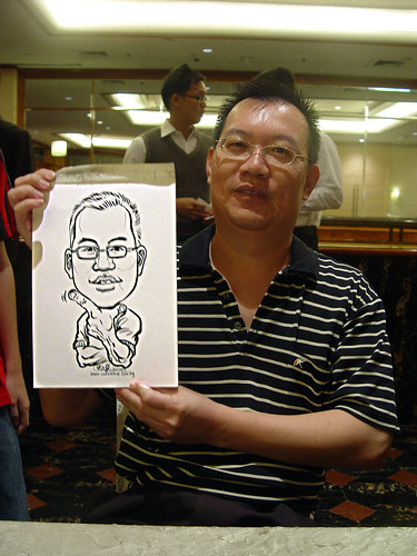 Caricature live sketching for wedding dinner 221109 - 5