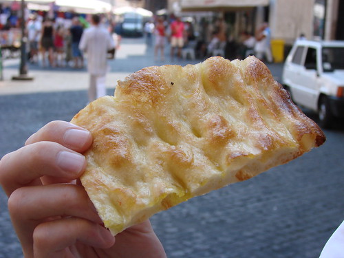 Pizza bianca from Forno Campo de' Fiori
