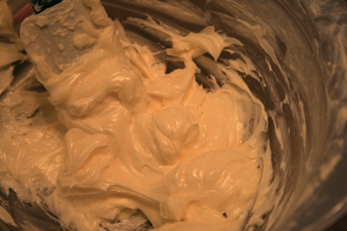 making butter from cream