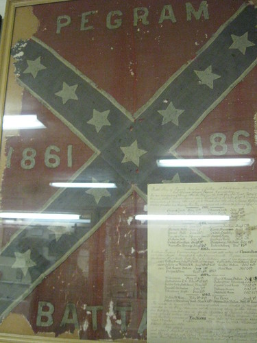 This flag was flown at the Spotsylvania Court House battle.