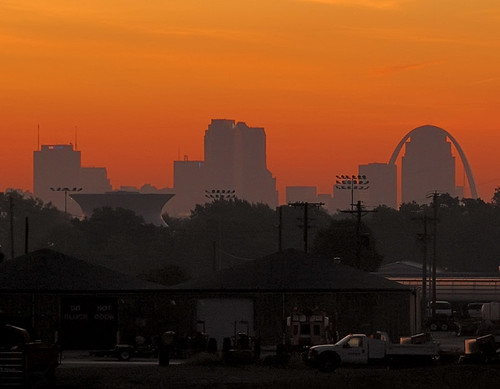 Downtown Saint Louis, Missouri, USA, at sunrise