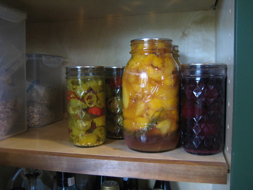 jars stored in pantry