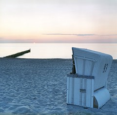 Beach Chair Scene with Negative Film