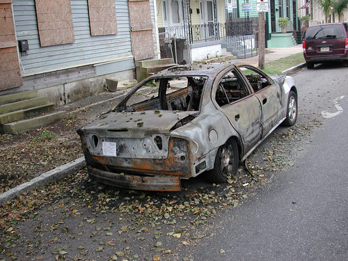Burned-Out Car