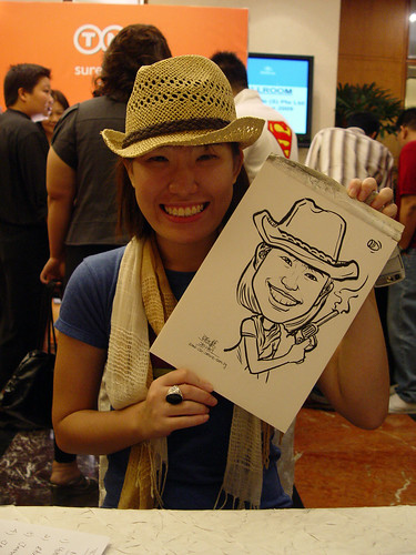 Caricature live sketching TNT Express Worldwide D&D 2009 - 4