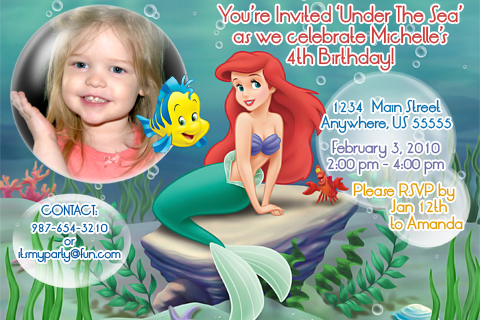 Mermaid Birthday Party on Little Mermaid