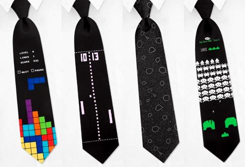 classic-games-necktie-tetris-pong-asteroids-spaceinvaders