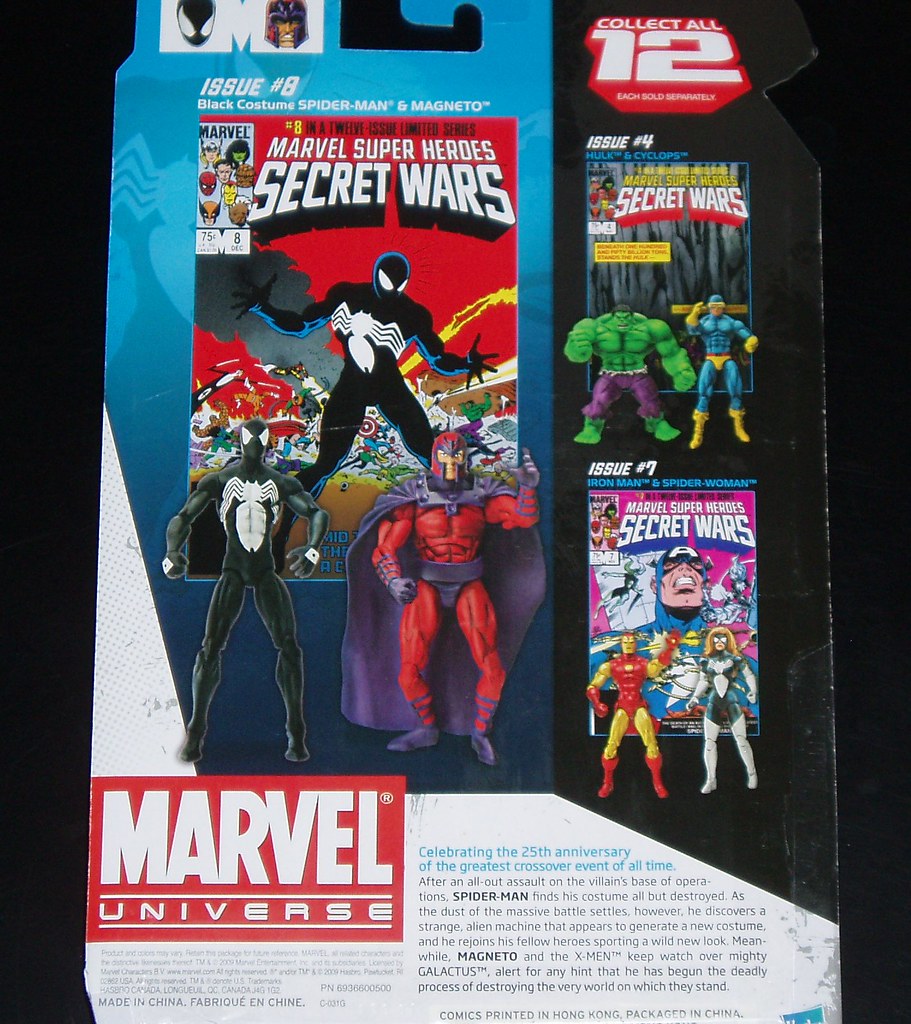 Secret Wars #8 Spider-man Black Magneto for sale online Marvel 25th Anniversary Comic 2pk 