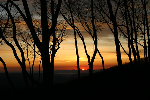 Sunrise in the mountains near Boone, NC