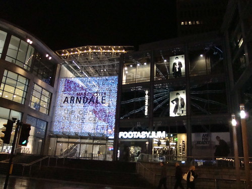 Manchester Arndale center (with reflection of the wheel)