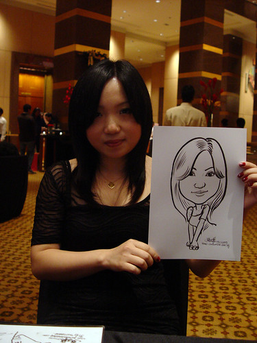 Caricature live sketching for Hitachi Plant Technologies D&D 2009 - 2