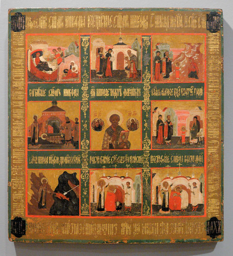 Russian Icon, at the Saint Louis University Museum of Art, in Saint Louis, Missouri, USA - Saint Nicholas 4