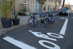 New bike parking on E. Burnside-9
