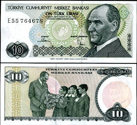 10 Lír Turecko 1979, P192