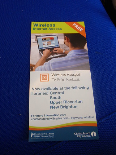 Free Wifi at Christchurch Libraries
