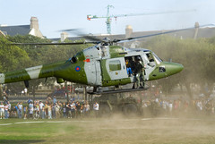 Helicopter landing in West Park