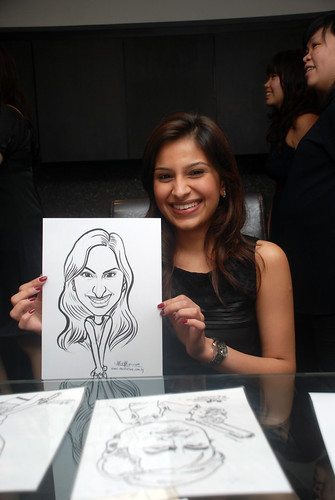 Caricature live sketching for Johnson & Johnson - 1