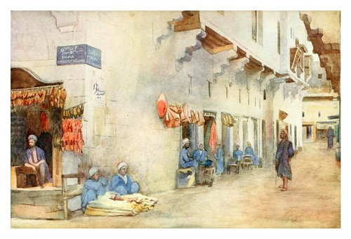 029-Sharia-El-Kerabiyet o calle del transporte de agua en el Cairo-Cairo, Jerusalem, and Damascus..1907- Margoliouth D. S.
