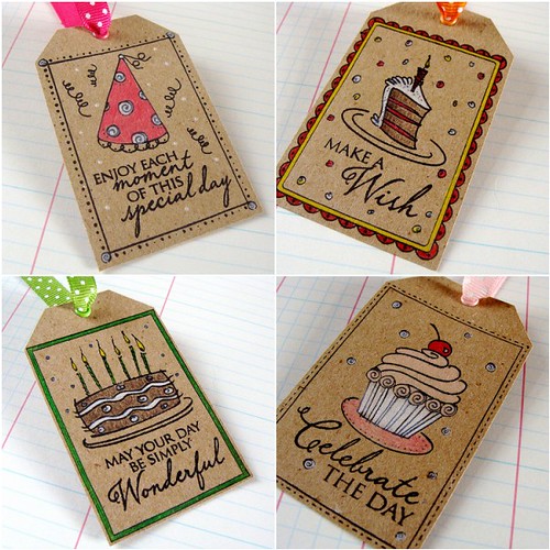 Color It Challenge - Kraft Gift Tags