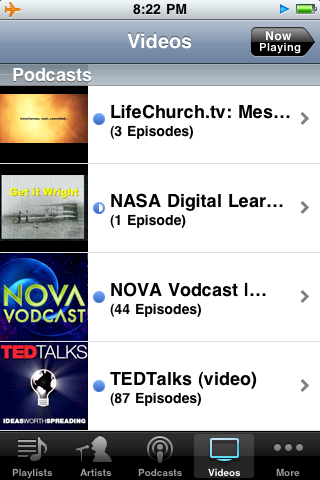 Videos loaded on my iPhone yesterday
