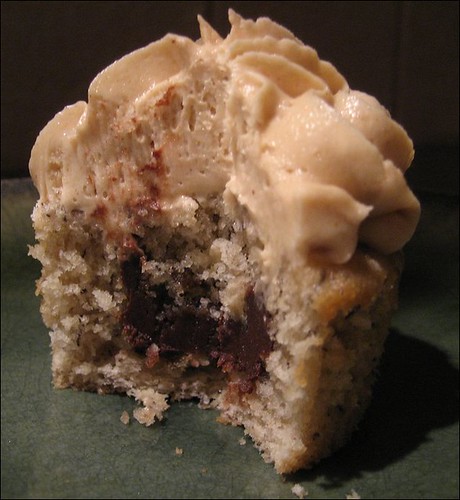 peanut butter bananacakes - inside view