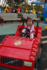 Aki's first time on the wheel