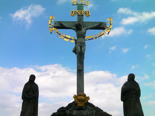 The Crucifix and Calvary, Charles Bridge Prague