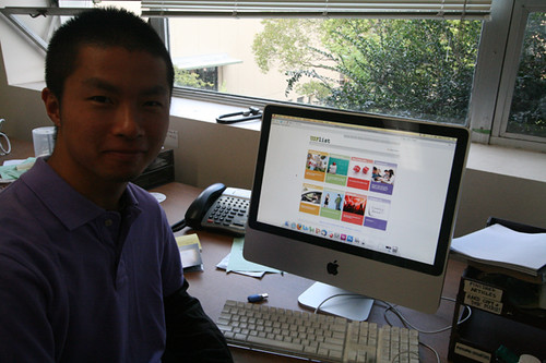 Senior Takuya Oka displays his creation USFlist.org, a new classified ad site just for USF.  Photo by Laura Plantholt/Foghorn