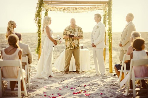 beach weddings in southern california. in Southern California.