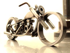 Ironhead Sporty nuts and bolts metal sculpture (11)