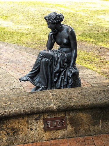 Small sculpture near the fountain