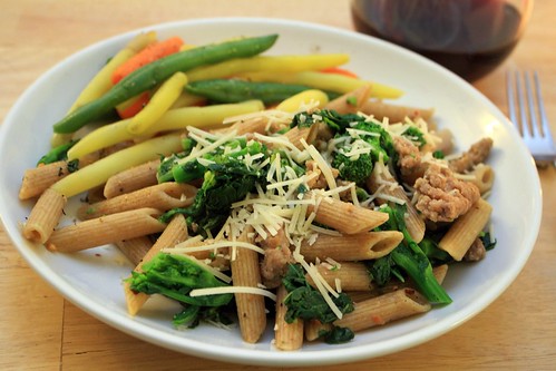 Penne with Broccoli Rabe and Sausage