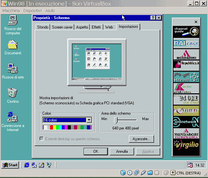 windows 98 in virtualbox