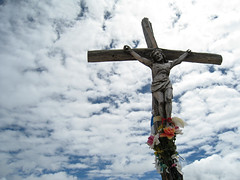 Jesus at the top of Lagazuoi, Dolomites.
