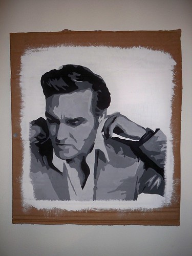 morrissey stencil morrissey of the smiths 5 layers acrylic on cardboard