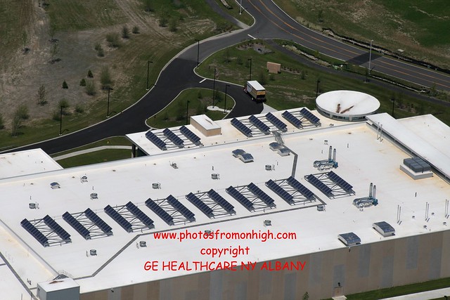 GE Healthcare Albany aerial photos NYSERDA North Greenbush NY 