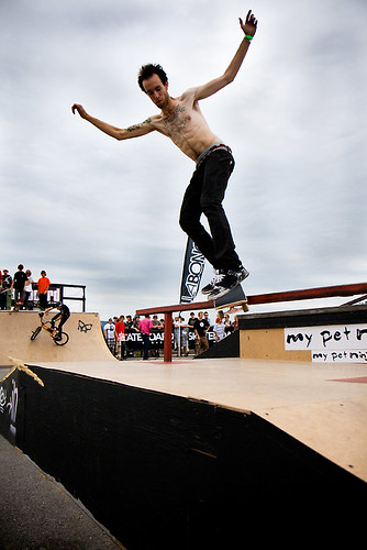 Skateboarder at Wakestock 2009
