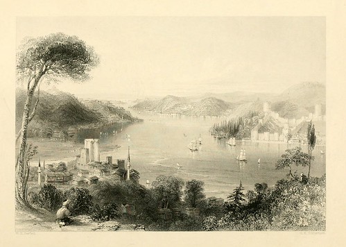 005- Castillos de Europa y Asia-Las bellezas del Bosforo 1838-W.H. Bartlett
