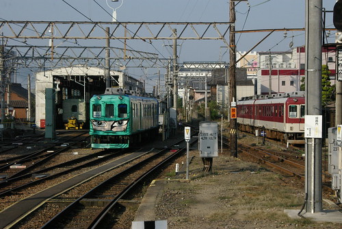 Rail yard in Ueno-shi,Iga,Mie,Japan 2009/10/31