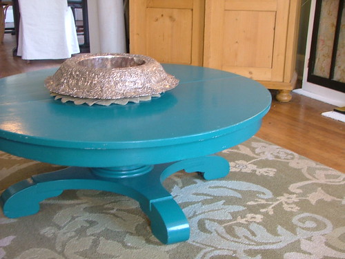 turquoise coffee table