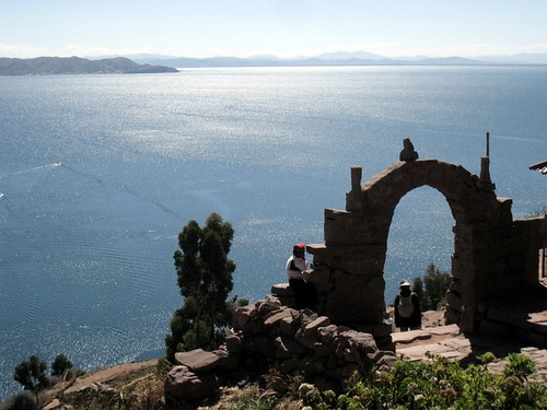 sur l'île de Taquilé , lac Titicaca