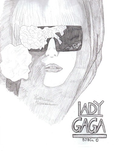 Lady GaGa Drawing by Kehira I WILL EAT YOUR FACE 