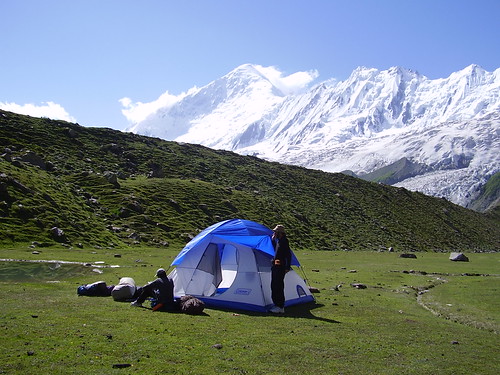 Camping at Rakaposhi base camp