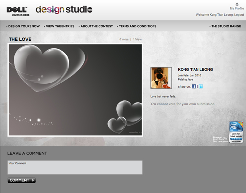 Customized Dell Design Studio