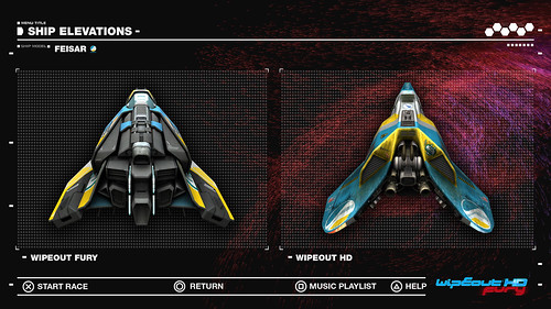 WipEout HD Fury - Feisar Ship Elevations, 2