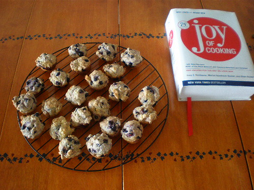 Mini Blueberry Sour Cream Muffins